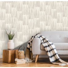 Load image into Gallery viewer, SOREN TAUPE STRIATED PLANK WALLPAPER