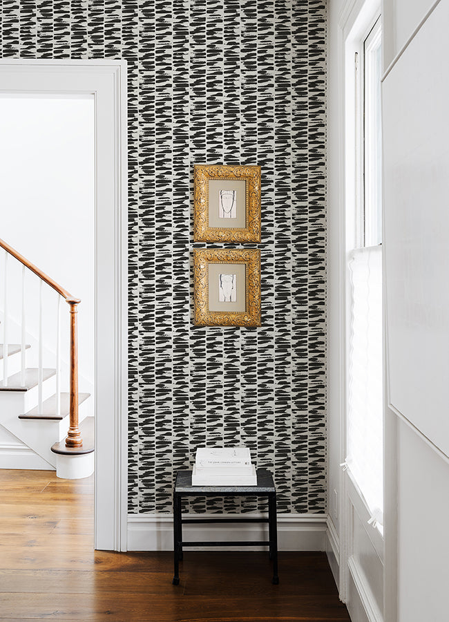 Myrtle Abstract Stripe Wallpaper