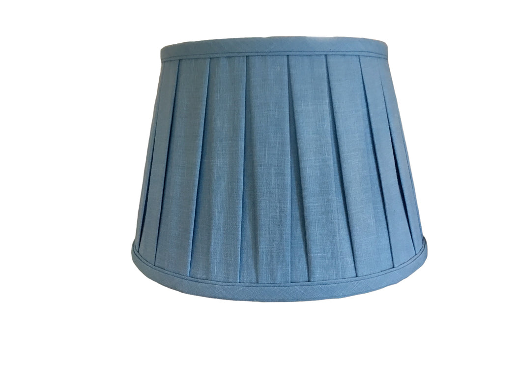 Blue Pleated Lamp Shade