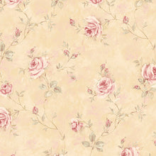 Load image into Gallery viewer, wallpaper, wallpapers, roses, leaves, branches, floral, flowers, trail