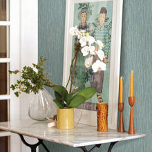 Load image into Gallery viewer, Raffia Thames Faux Grasscloth Wallpaper