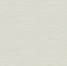 Load image into Gallery viewer, Neutral hues are infused with soft dimension in this faux linen wallpaper. A delicate blend of light greys and white are g...