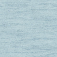 Load image into Gallery viewer, Give your walls subtle flair with faux fabric wallpaper. Aqua blue is streaked with darker blue and accented with a subtle...