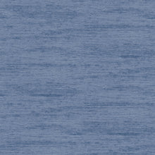 Load image into Gallery viewer, This faux fabric wallpaper brings an air of sophistication to your walls. The charming denim blue is accented by dashes of...