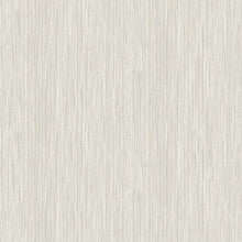 Load image into Gallery viewer, Add subtle depth to white walls with this creamy faux grasscloth wallpaper. The vertical strips are a gentle blend of whit...