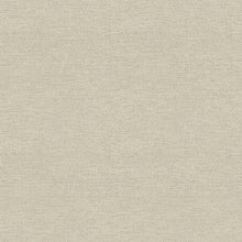 Load image into Gallery viewer, Dress your walls with texture using faux fabric wallpaper! This traditional beige tweed design is accented with brown stit...