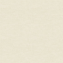 Load image into Gallery viewer, The subtle dimension of faux fabric wallpaper will give your room that extra, polished touch. The cream-colored base is ac...