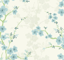 Load image into Gallery viewer, Botanical, Flowers, Modern, Light Blue