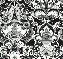 Load image into Gallery viewer, Graphics, Damask, Eclectic, Black