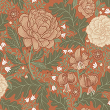 Load image into Gallery viewer, Camille Peony & Lily Wallpaper