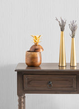 Load image into Gallery viewer, Verigated White Stria Paintable Wallpaper