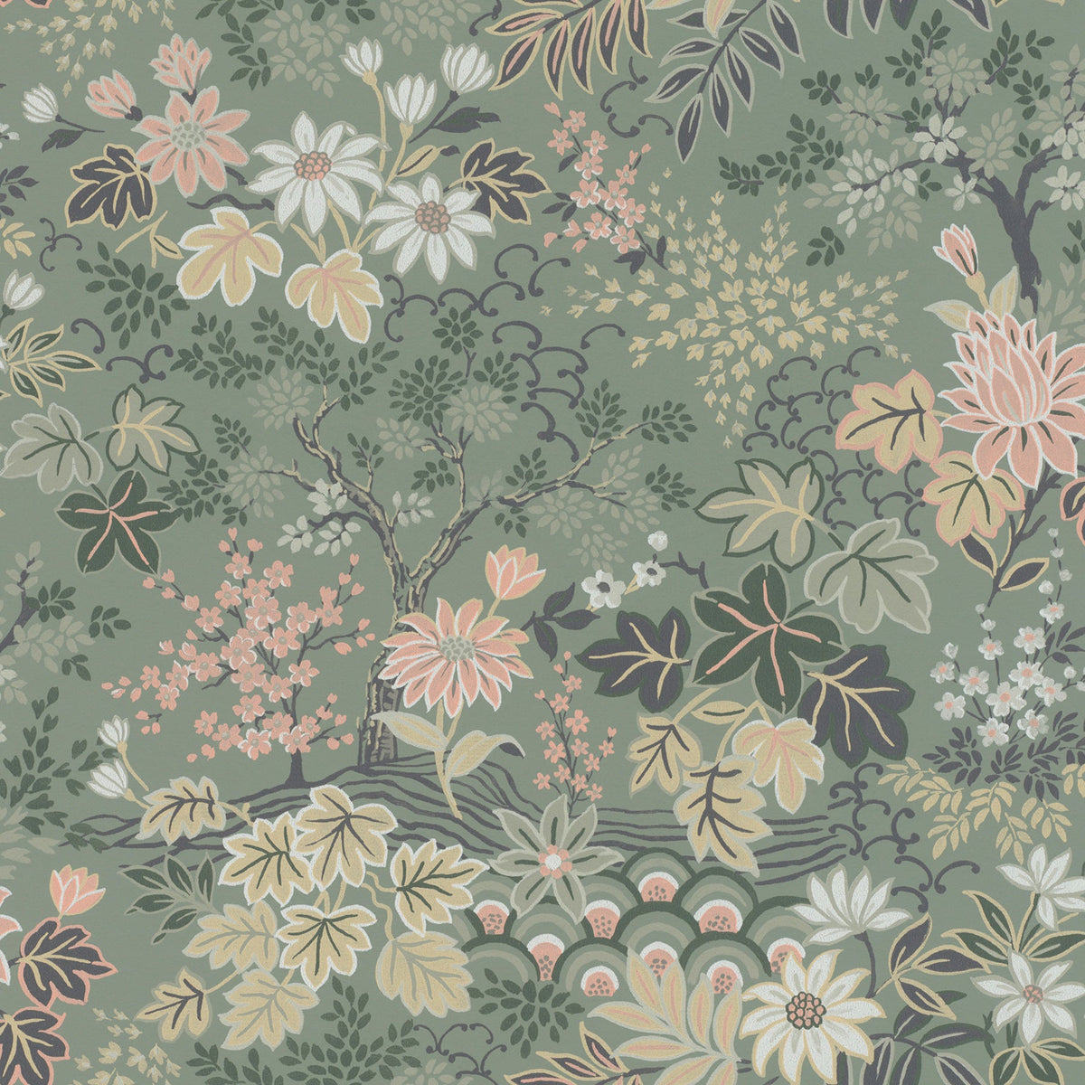 Vesper Forest Floral Wallpaper Your World