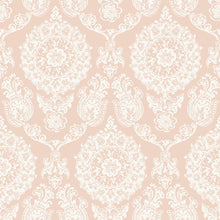 Load image into Gallery viewer, Helm Damask Floral Medallion Wallpaper