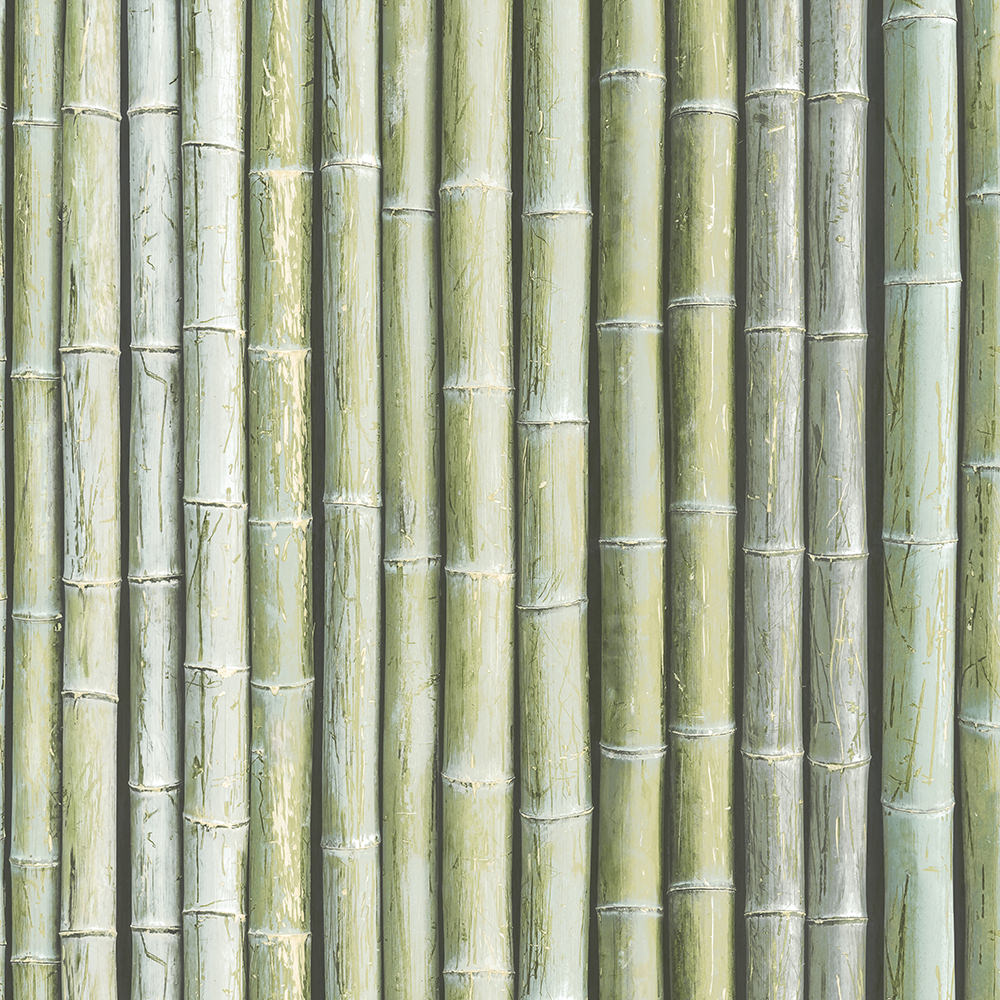 non-woven wallpaper Bamboo Design by MICHALSKY - cream, green