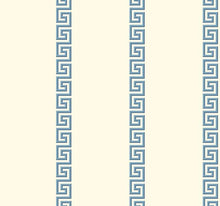 Load image into Gallery viewer, Greek key meander stripes coral metallic