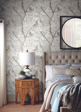 Load image into Gallery viewer, Peacock Block Print Wallpaper