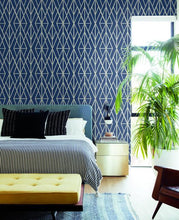 Load image into Gallery viewer, Riviera Bamboo Trellis Wallpaper