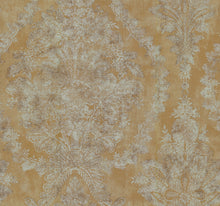 Load image into Gallery viewer, metallic, gold, silver, glint, scenic, chinoiserie, gold leaf, leopards, birds, acanthus, damask, leaf, leaves, classic, s...