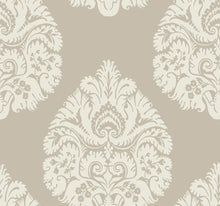 Load image into Gallery viewer, metallic, gold, silver, glint, scenic, chinoiserie, gold leaf, leopards, birds, acanthus, damask, leaf, leaves, classic, s...