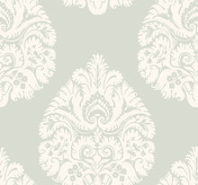 Load image into Gallery viewer, metallic, gold, silver, glint, scenic, chinoiserie, gold leaf, leopards, birds, acanthus, damask, leaf, leaves, classic, s...