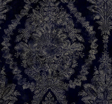 Load image into Gallery viewer, metallic, gold, silver, glint, scenic, chinoiserie, gold leaf, leopards, birds, acanthus, damask, leaf, leaves, classic, s...