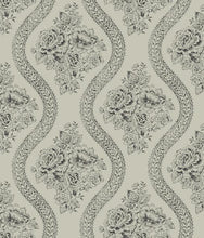 Load image into Gallery viewer, removable wallpaper cupola rainy days Sunday stroll mustard bright days navy taupe grey cream aqua seafoam tattersall lace...