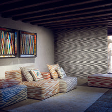 Load image into Gallery viewer, Flamed Zig Zag Wallpaper