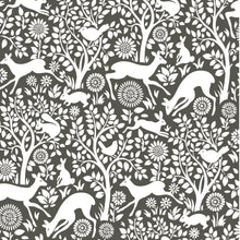 Load image into Gallery viewer, Charcoal Merriment Peel &amp; Stick Wallpaper