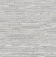 Load image into Gallery viewer, Tibetan Grasscloth Silver Peel & Stick Wallpaper