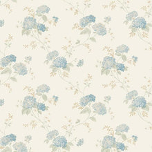 Load image into Gallery viewer, wallpaper, wallpapers, floral, flowers, vines, leaves, hydrangeas, small print, trail