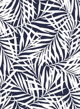 Load image into Gallery viewer, The beauty of the exotic hibiscus flower is captured in silhouette within the Hibiscus Arboretum pattern, imagined within ...