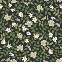 Load image into Gallery viewer, The Primrose print features fluttering butterflies and colorful blooms surrounded by delicate vines and leaves for a charm...