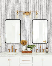 Load image into Gallery viewer, Painted Herringbone Peel & Stick Wallpaper