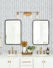 Load image into Gallery viewer, Painted Herringbone Peel & Stick Wallpaper