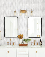 Load image into Gallery viewer, Painted Herringbone Peel & Stick Wallpaper