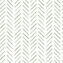 Load image into Gallery viewer, Painted Herringbone Peel & Stick Wallpaper