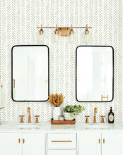 Load image into Gallery viewer, Painted Herringbone Peel & Stick Wallpaper