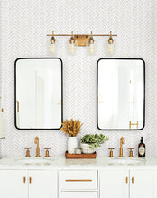 Load image into Gallery viewer, Painted Herringbone Peel & Stick Wallpaper