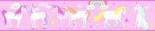 Load image into Gallery viewer, MAGICAL UNICORN PEEL & STICK WALLPAPER BORDER