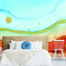 Load image into Gallery viewer, SEA FOAM PEEL & STICK WALLPAPER MURAL
