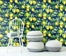 Load image into Gallery viewer, LEMON ZEST PEEL & STICK WALLPAPER