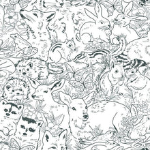 Load image into Gallery viewer, WOODLAND SKETCH PEEL & STICK WALLPAPER