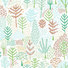 Load image into Gallery viewer, FOLKLORE TREES PEEL & STICK WALLPAPER