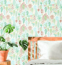 Load image into Gallery viewer, FOLKLORE TREES PEEL & STICK WALLPAPER