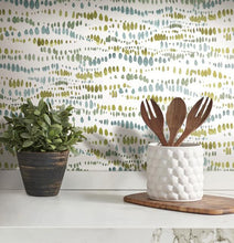 Load image into Gallery viewer, DOTTED LINE PEEL & STICK WALLPAPER