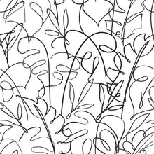 Load image into Gallery viewer, Tamara&#39;s family vacations inspire the playful child-like botanical line art of the pattern Tropical Signature.