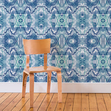 Load image into Gallery viewer, Wallpaper- Wave in Indigo