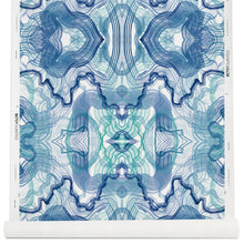 Load image into Gallery viewer, Wallpaper- Wave in Indigo