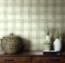 Load image into Gallery viewer, Magnolia Home Watercolor Check Removable Wallpaper