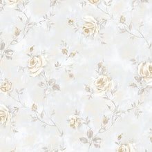 Load image into Gallery viewer, wallpaper, wallpapers, roses, leaves, branches, floral, flowers, trail